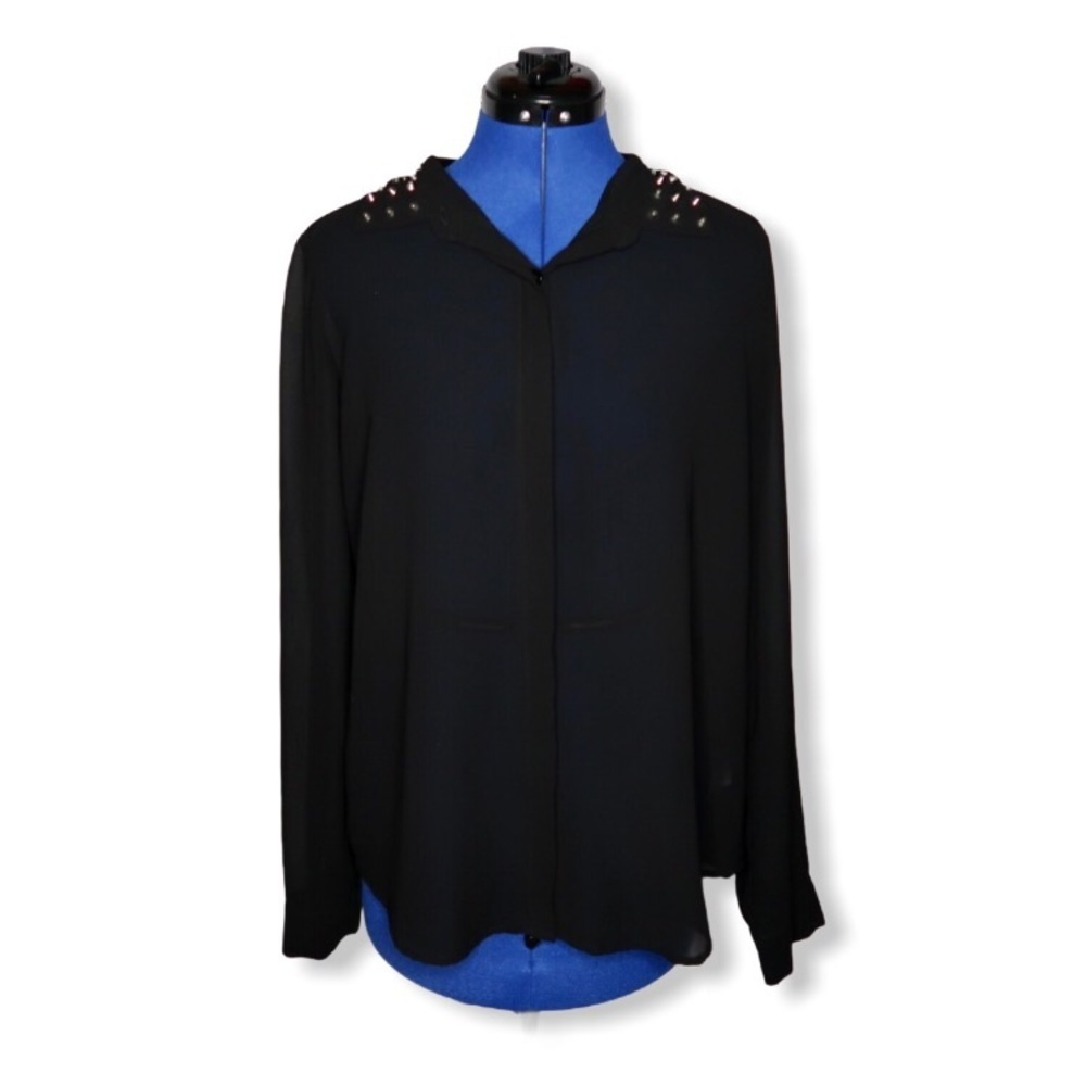 Black Sheer Nollie Blouse Bought at Pacsun
